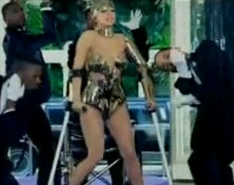look what she did to Lady Gaga! lady gaga lady gaga wheelchair